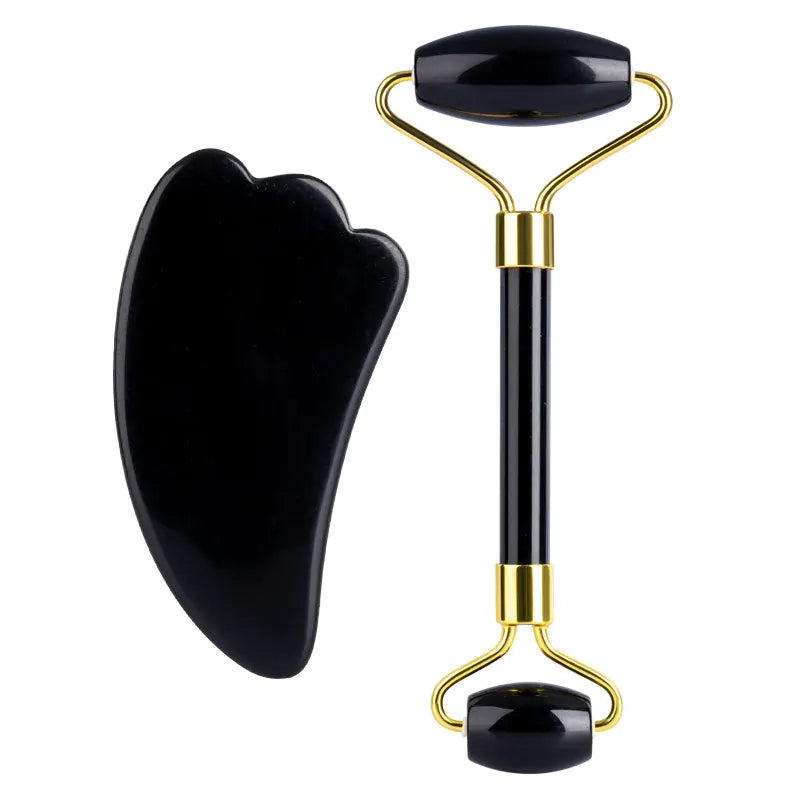 Obsidian Jade Roller Set