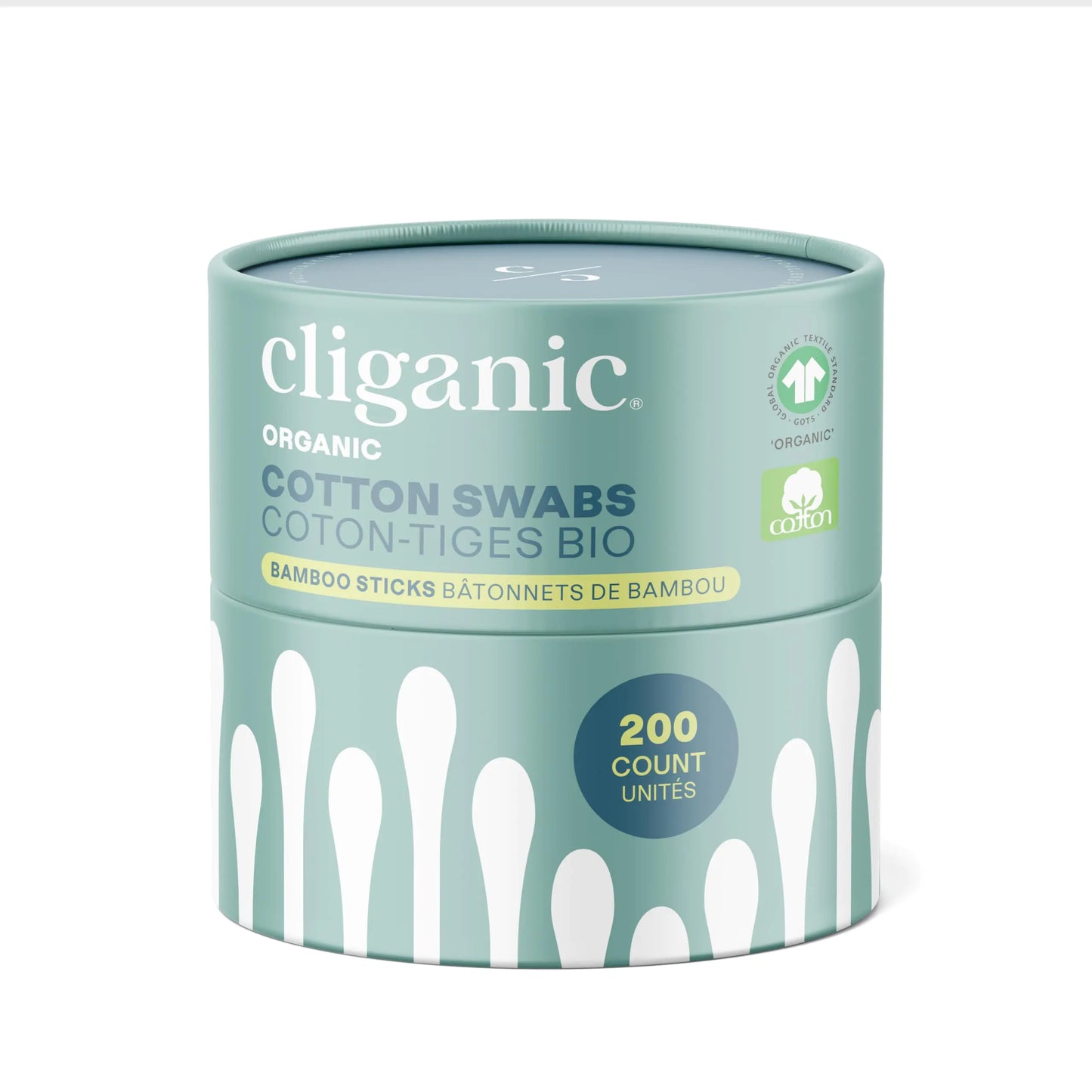 Organic Bamboo Pure Cotton Swabs 200 Pack